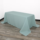 90 x 132 Inch Rectangular Polyester Tablecloth Dusty Blue