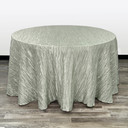 132 Inch Round Crinkle Taffeta Tablecloth Sage