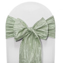 Crinkle Taffeta Chair Sashes Sage