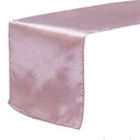 14 x 108 Inch Satin Table Runner Dusty Rose