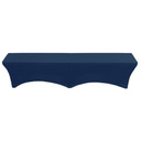 Stretch Spandex 6 ft. Lifetime Folding Bench Cover Navy Blue