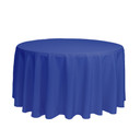 120 Inch Round Polyester Tablecloth Royal Blue