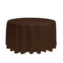 120 inch Round Polyester Tablecloths Chocolate Brown