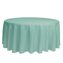 132 inch Round Polyester Tablecloths Tiffany