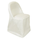Polyester Folding Chair Covers Ivory