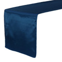 14 x 108 inch Satin Table Runners Navy Blue