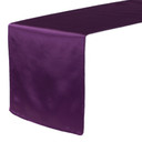 14 x 108 inch Satin Table Runners Eggplant