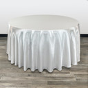 120 inch Round Satin Tablecloths White