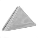 Satin Cloth Napkins Silver