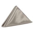 Satin Cloth Napkins Dark Silver / Platinum
