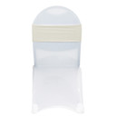 Stretch Spandex Chair Bands Ivory