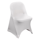 Stretch Spandex Folding Chair Cover White
