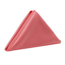 20 Inch L'amour Satin Napkins Coral