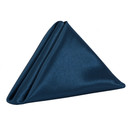 Satin Cloth Napkins Navy Blue