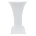 24 inch Highboy Cocktail Round Stretch Spandex Table Covers White