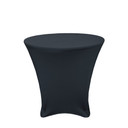 30 x 30 inch Lowboy Cocktail Round Stretch Spandex Table Covers Black