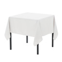 60 x 60 inch Square Polyester Tablecloth White