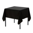 60 x 60 inch Square Polyester Tablecloth Black