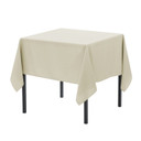 60 x 60 inch Square Polyester Tablecloth Ivory