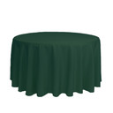 120 Inch Round Polyester Tablecloth Hunter Green