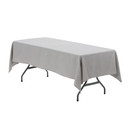 60 x 126 Inch Rectangular Polyester Tablecloth Gray
