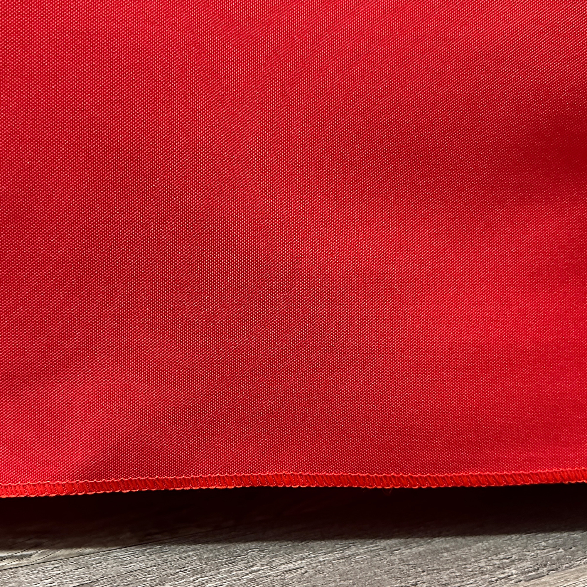 8 ft. Fitted Polyester Tablecloth Rectangular Red hem