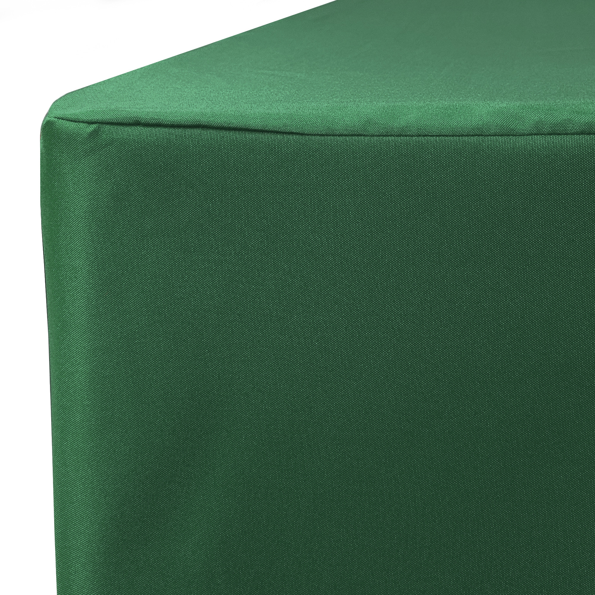 8 ft. Fitted Polyester Tablecloth Rectangular Hunter Green corner