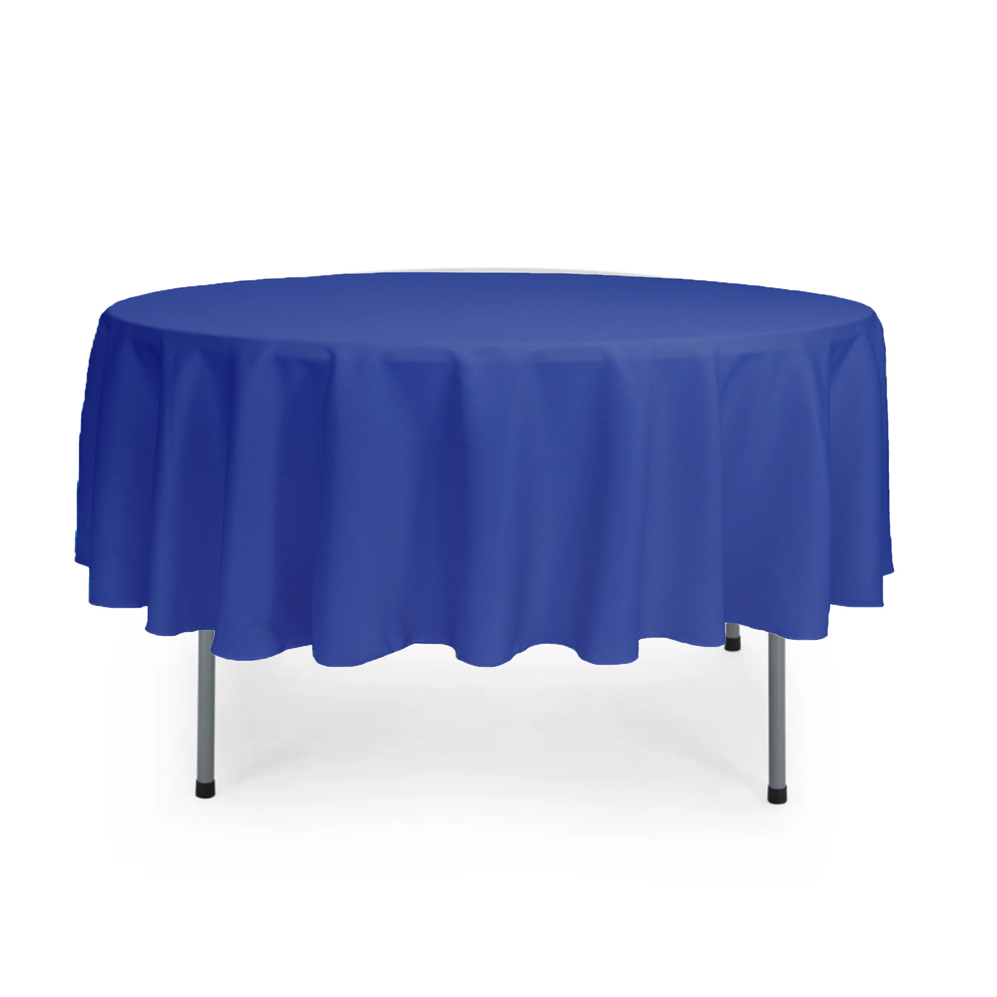 90 inch Round Polyester Tablecloth Royal Blue