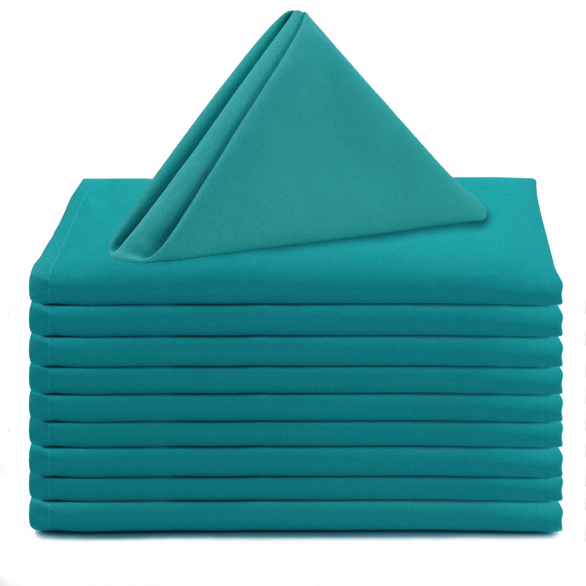 20 inch Polyester Cloth Napkins Teal pack of 10