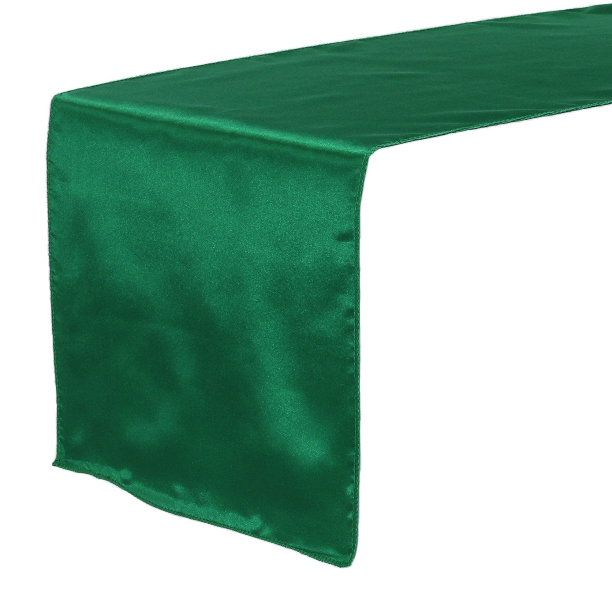 14 x 108 inch Satin Table Runner Hunter Green