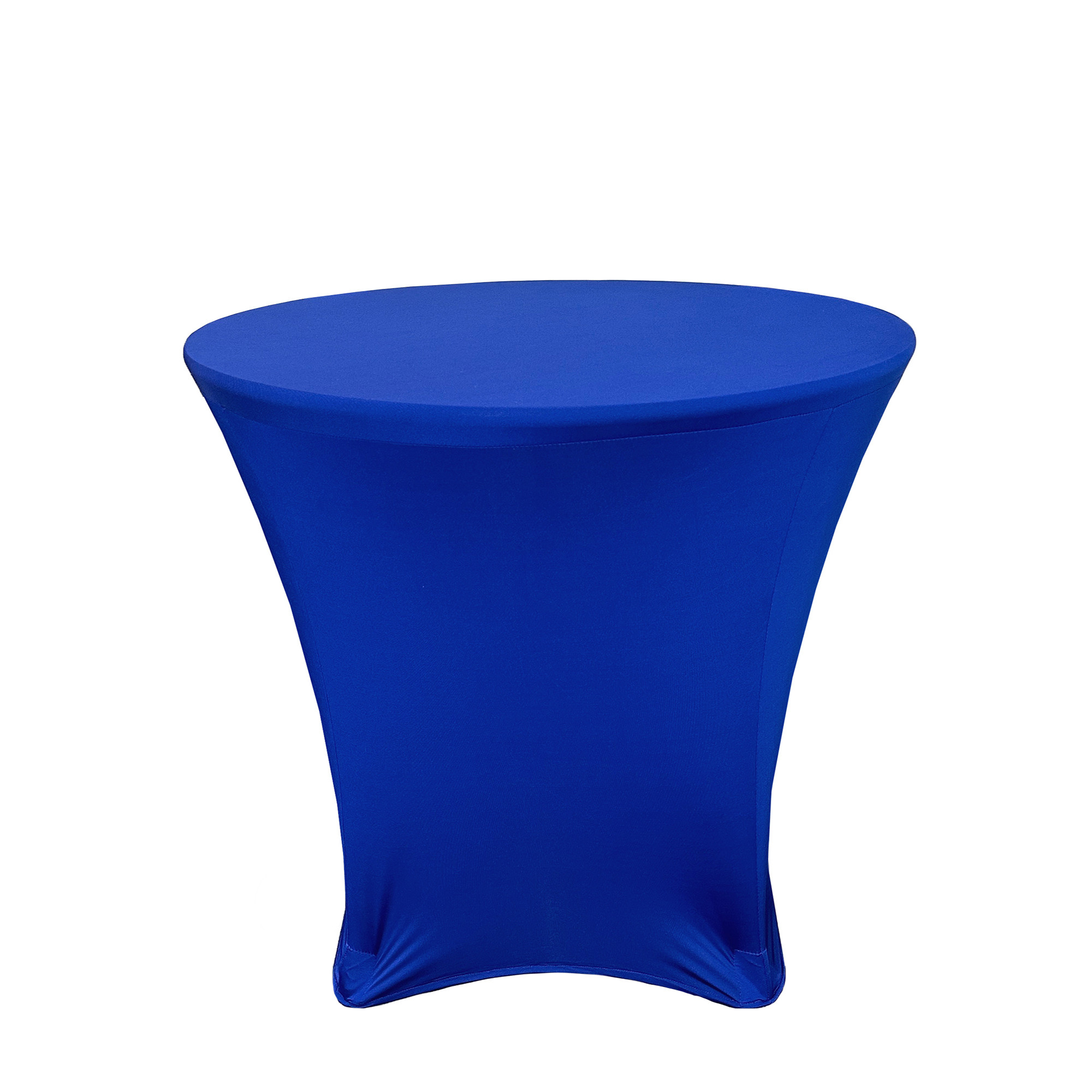 36 x 30 inch Lowboy Cocktail Round Stretch Spandex Table Cover Royal Blue