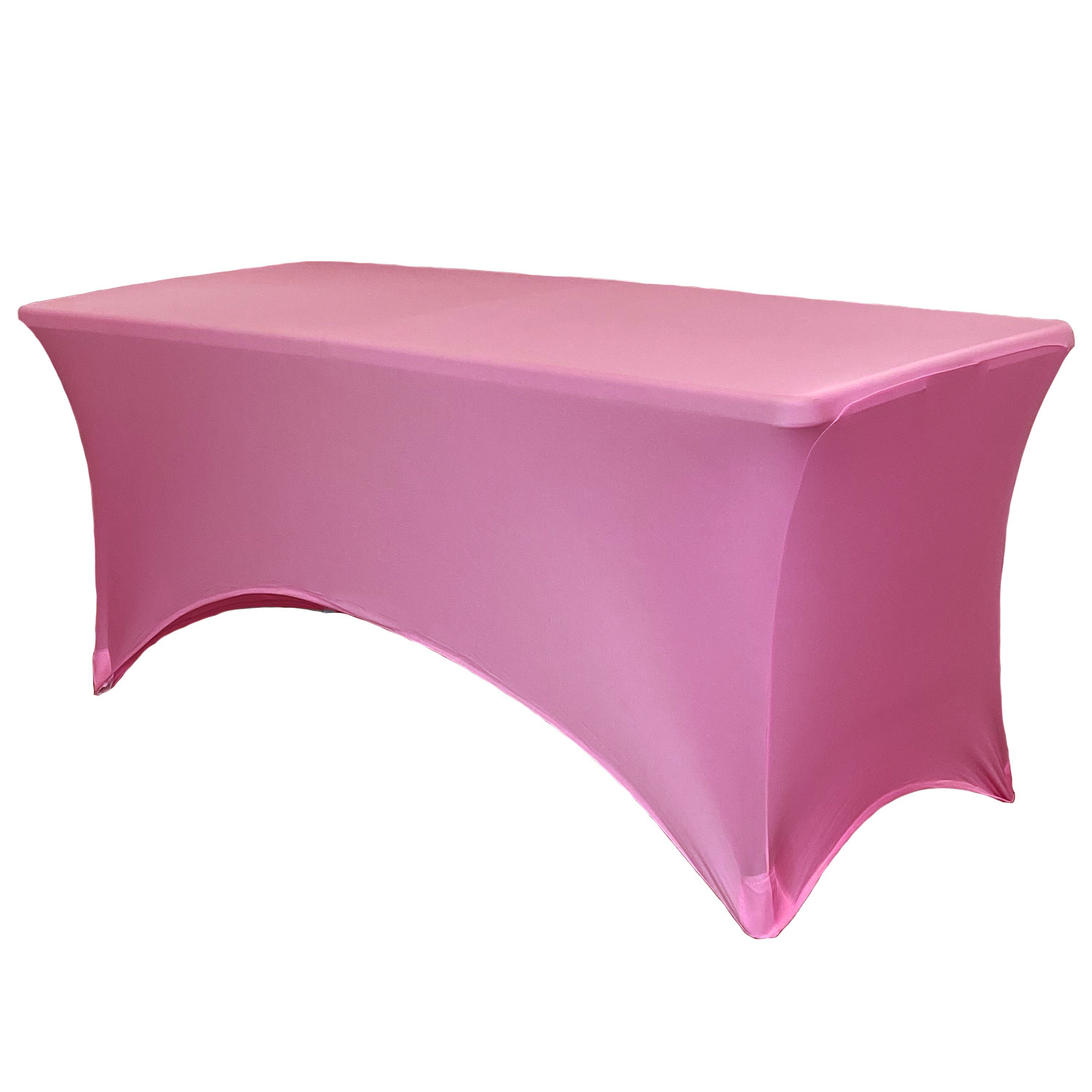Spandex 4 Ft Rectangular Table Cover Fuchsia
