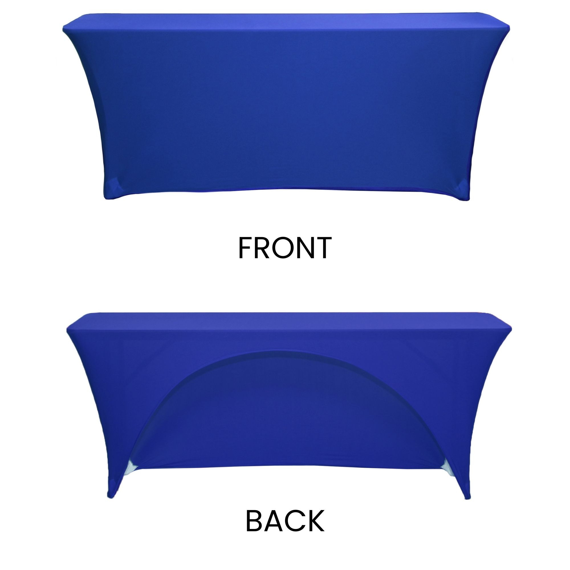 Royal Blue Open Back Spandex Table Covers