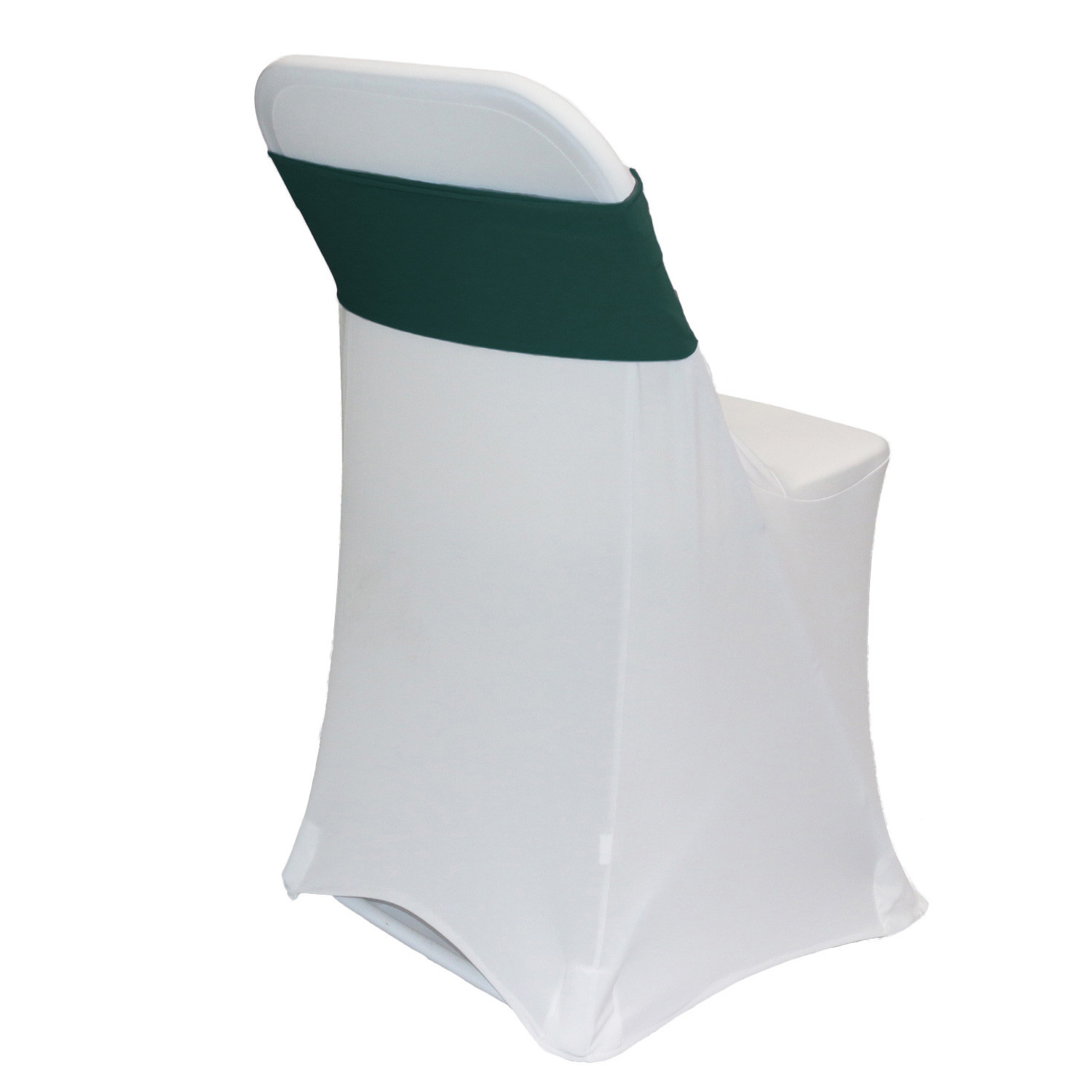 hunter green spandex bands for folding chair