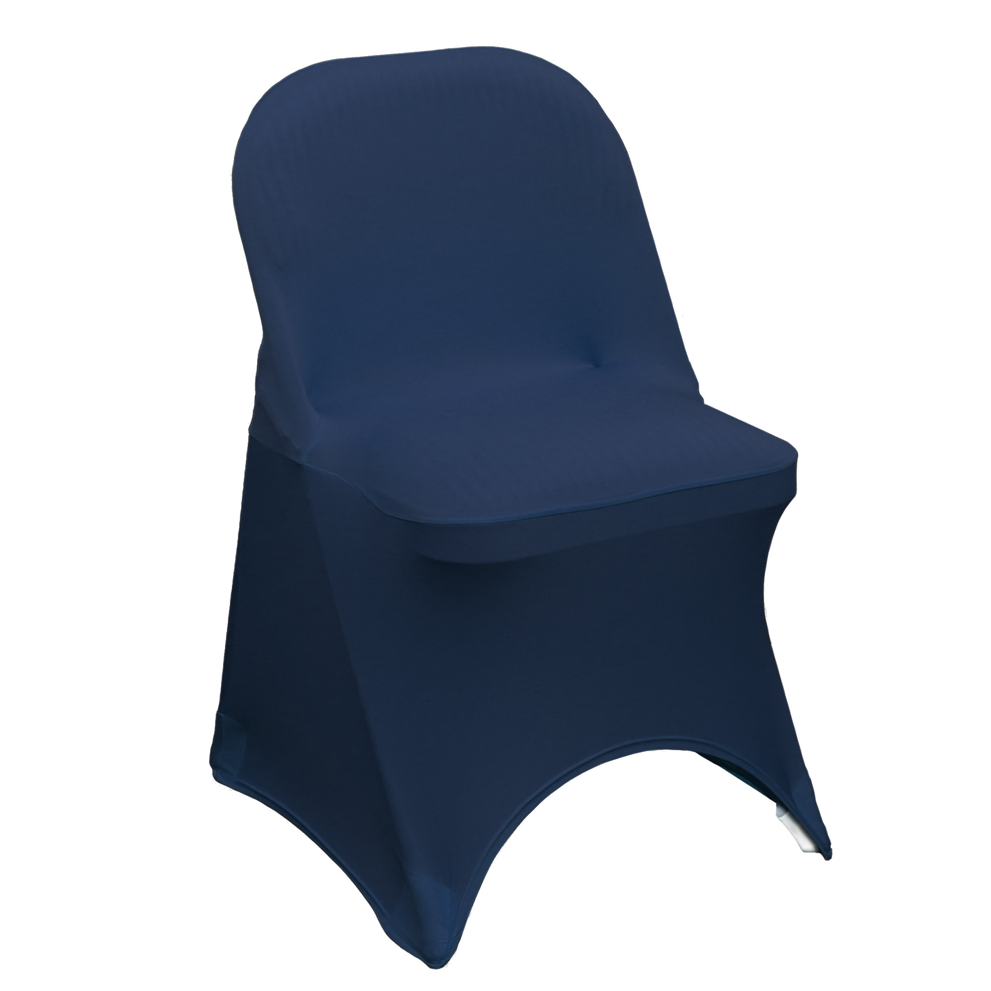 【新品】O&E ￼STRETCH COVER BLUE Stretch Spandex Folding Chair Cover Navy Blue | YCC Linens