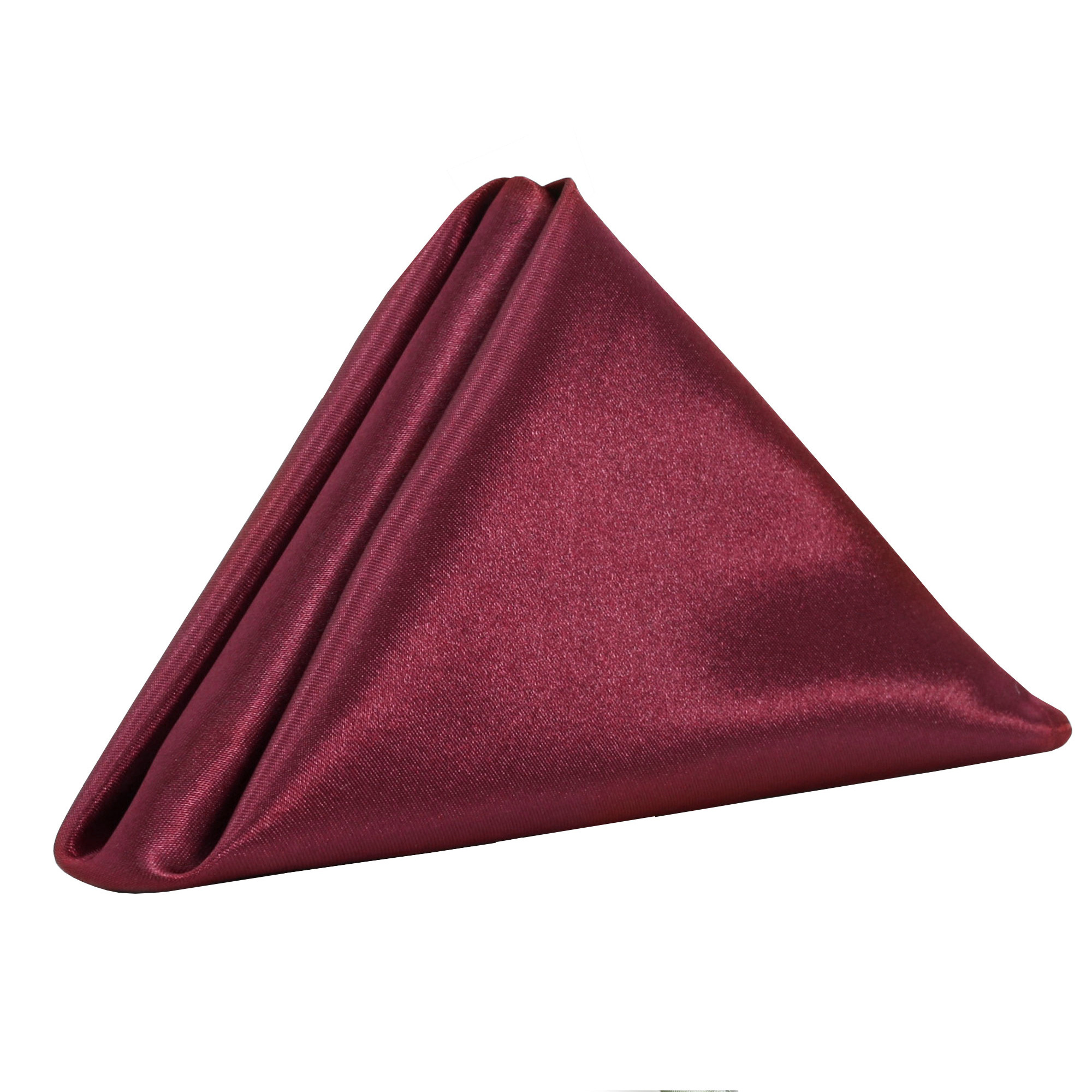 20 inch Satin Cloth Napkins Burgundy