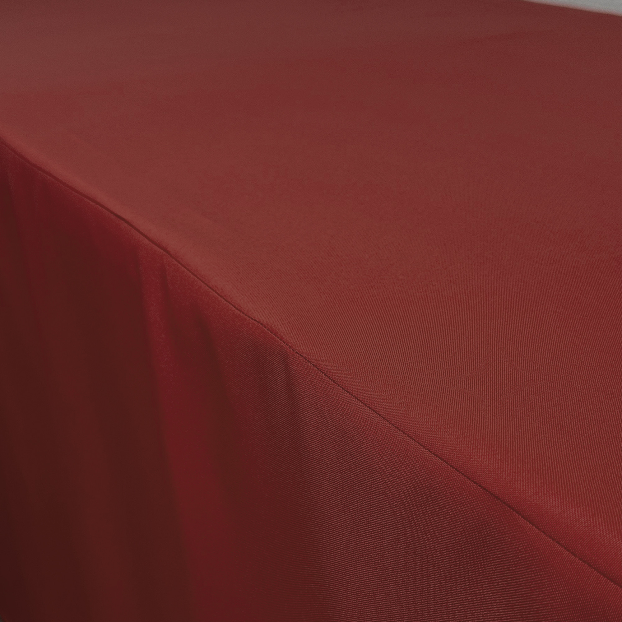 6 ft. Fitted Polyester Tablecloth Rectangular Burgundy seam