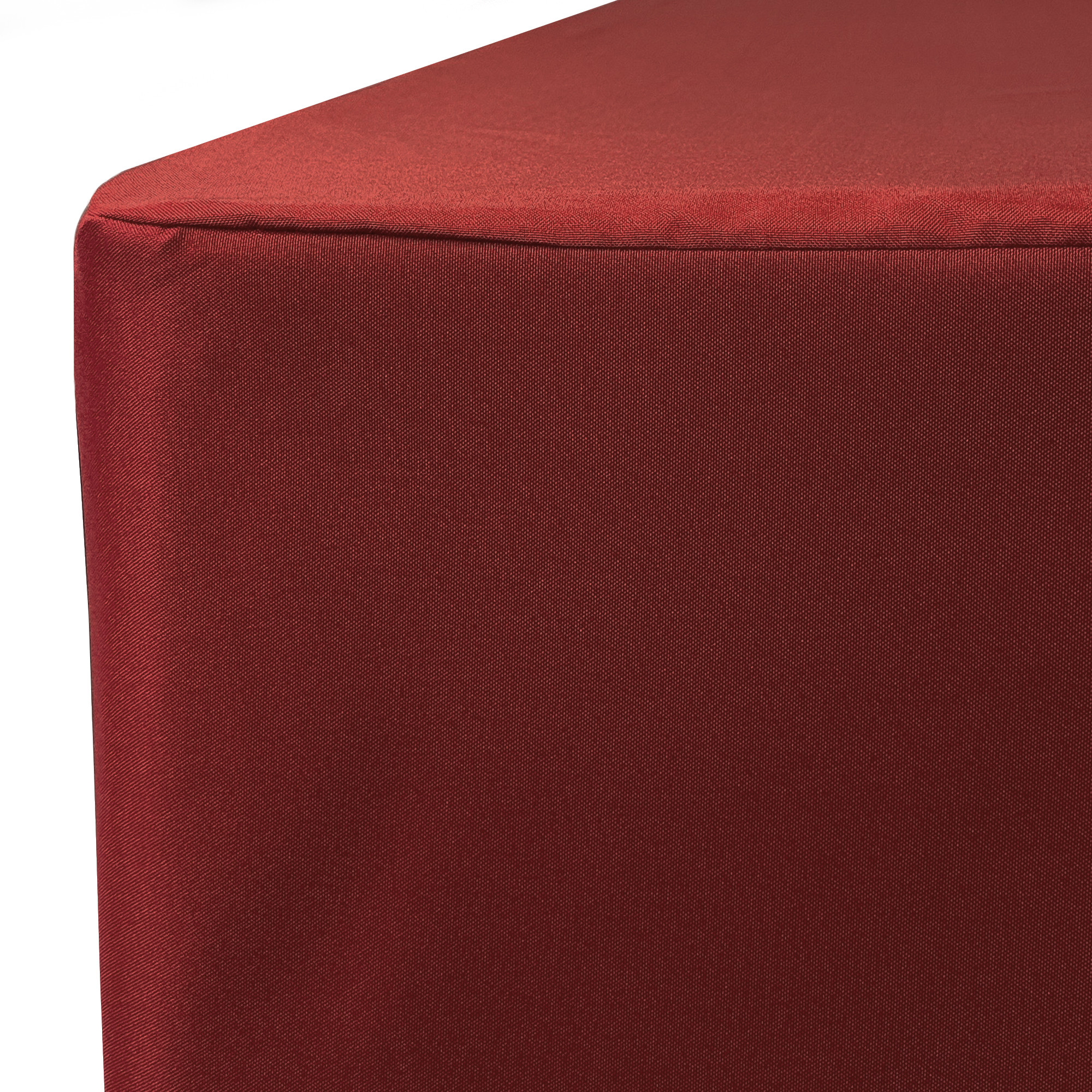 8 ft. Fitted Polyester Tablecloth Rectangular Burgundy corner