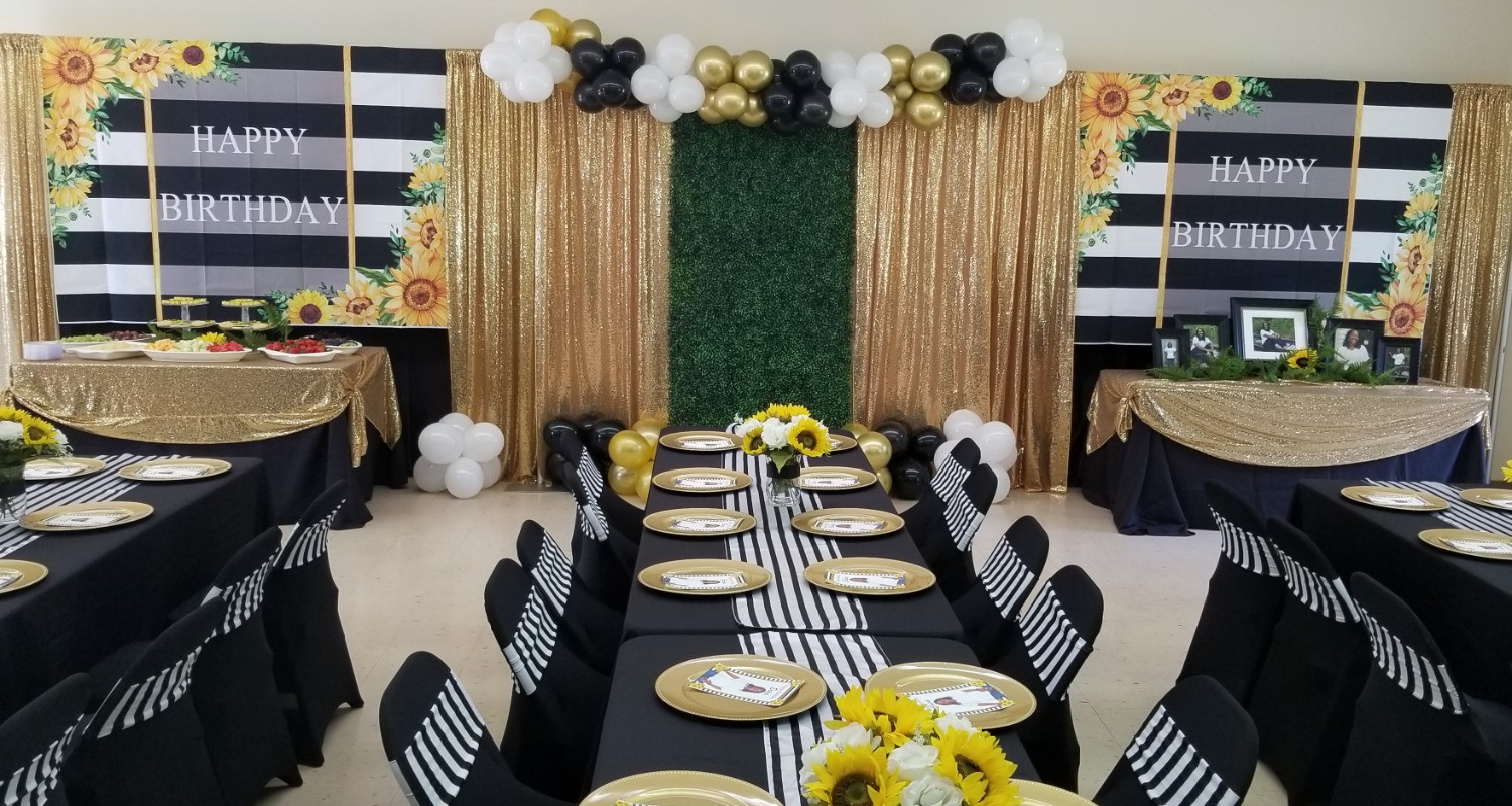 striped chair sashes