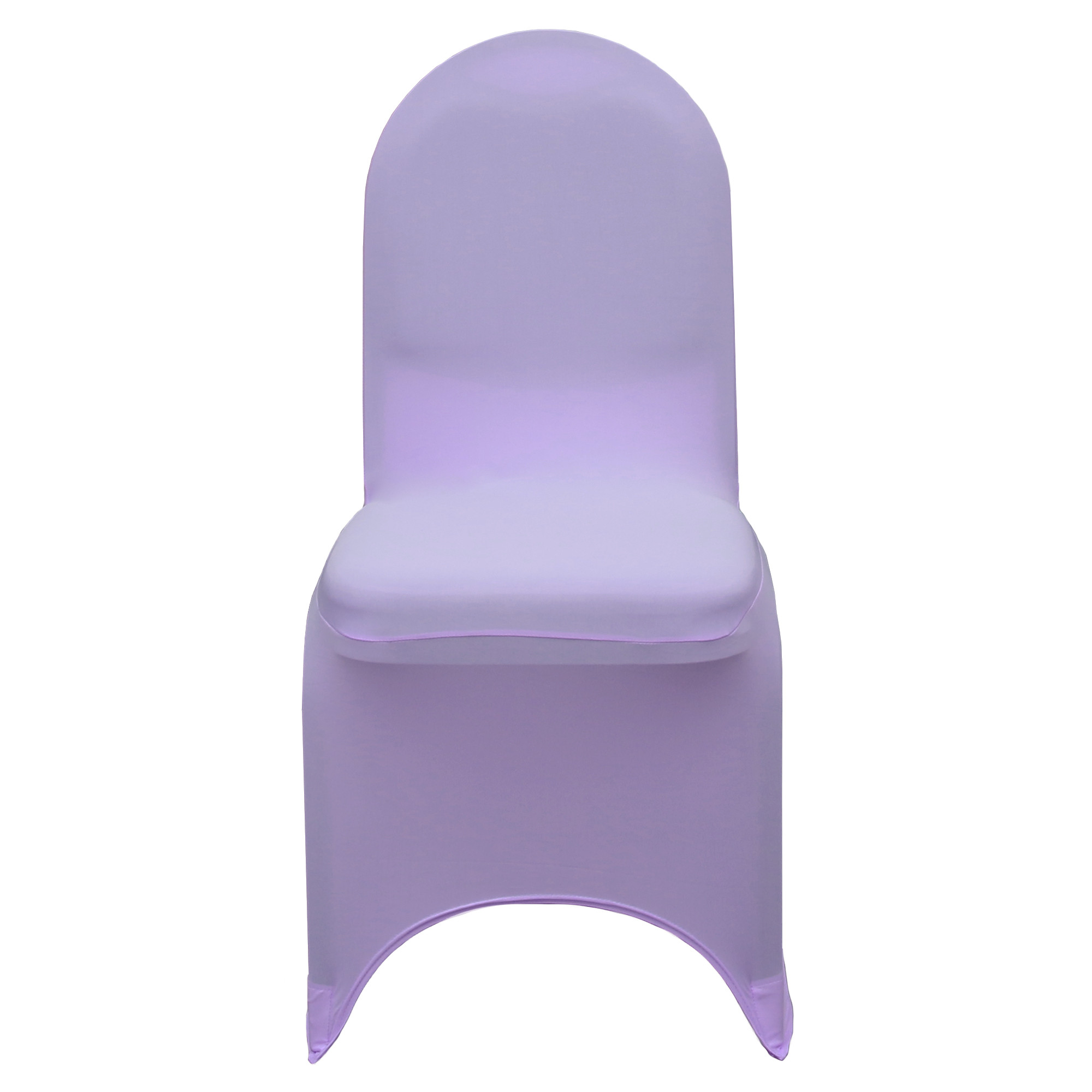 Stretch Spandex Banquet Chair Cover Lavender For Weddings front