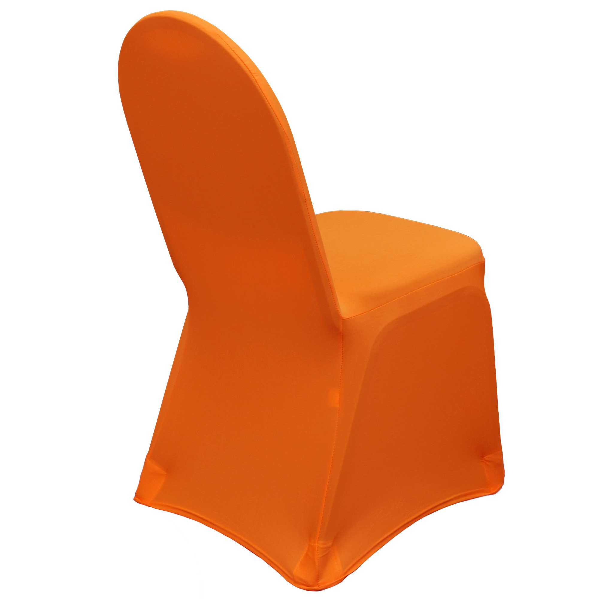 Stretch Spandex Banquet Chair Cover Orange side