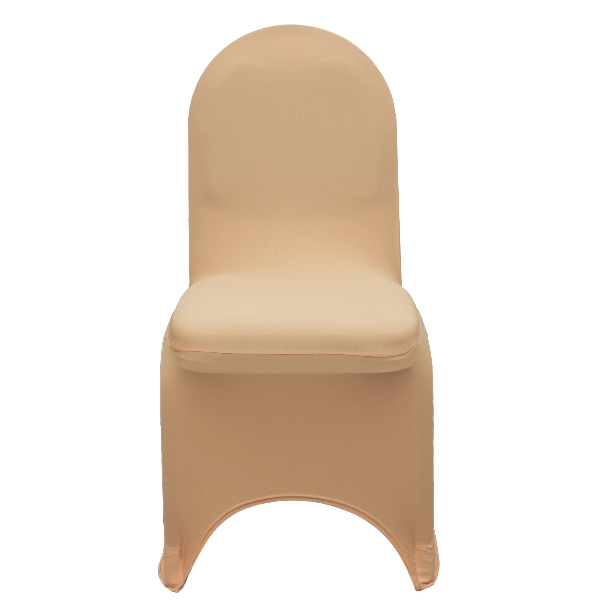 Stretch Spandex Banquet Chair Cover Peach front