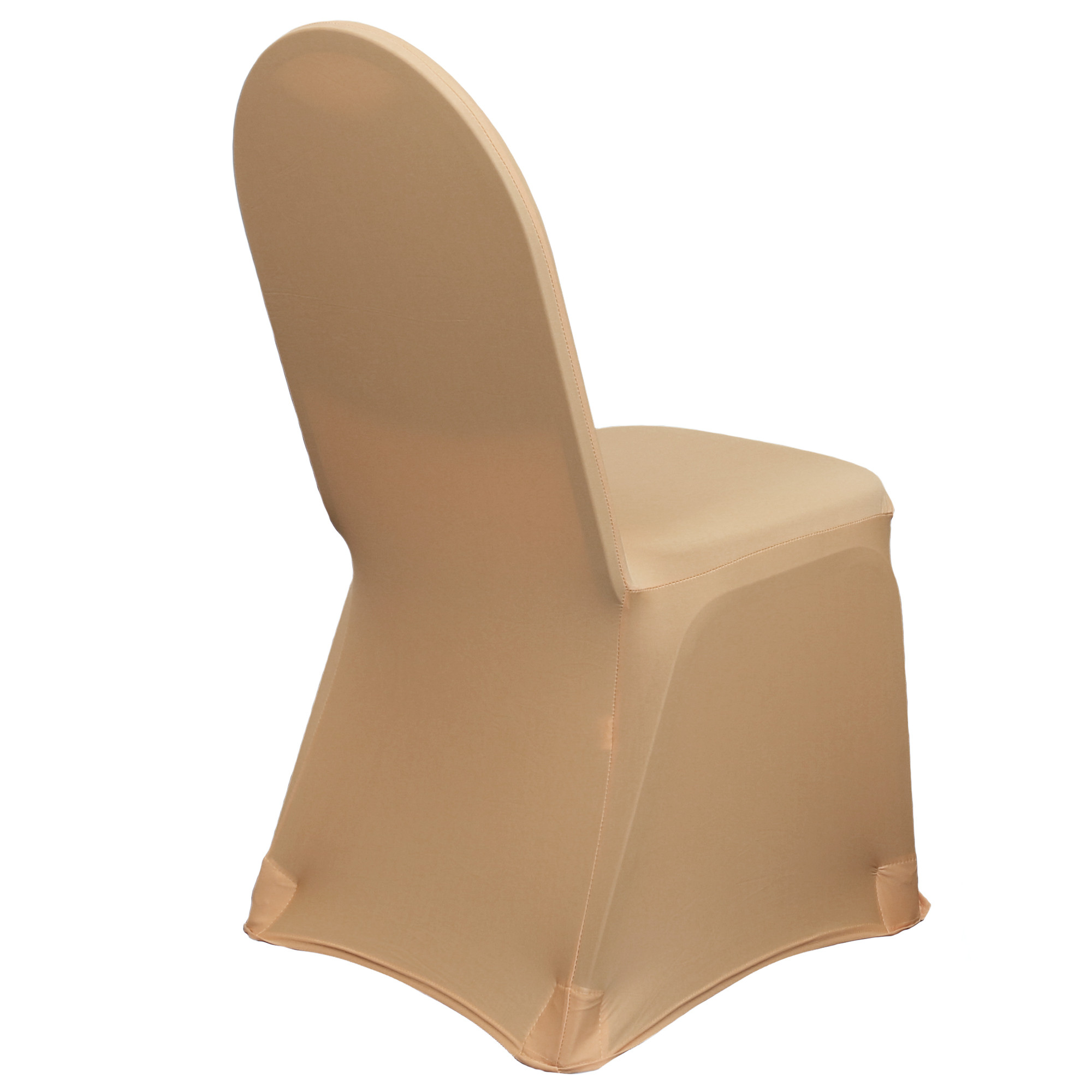 Stretch Spandex Banquet Chair Cover Peach side