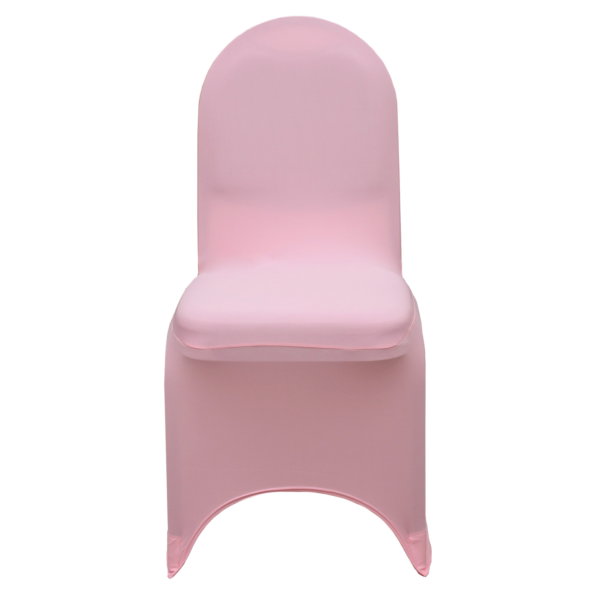 Stretch Spandex Banquet Chair Cover Pink front