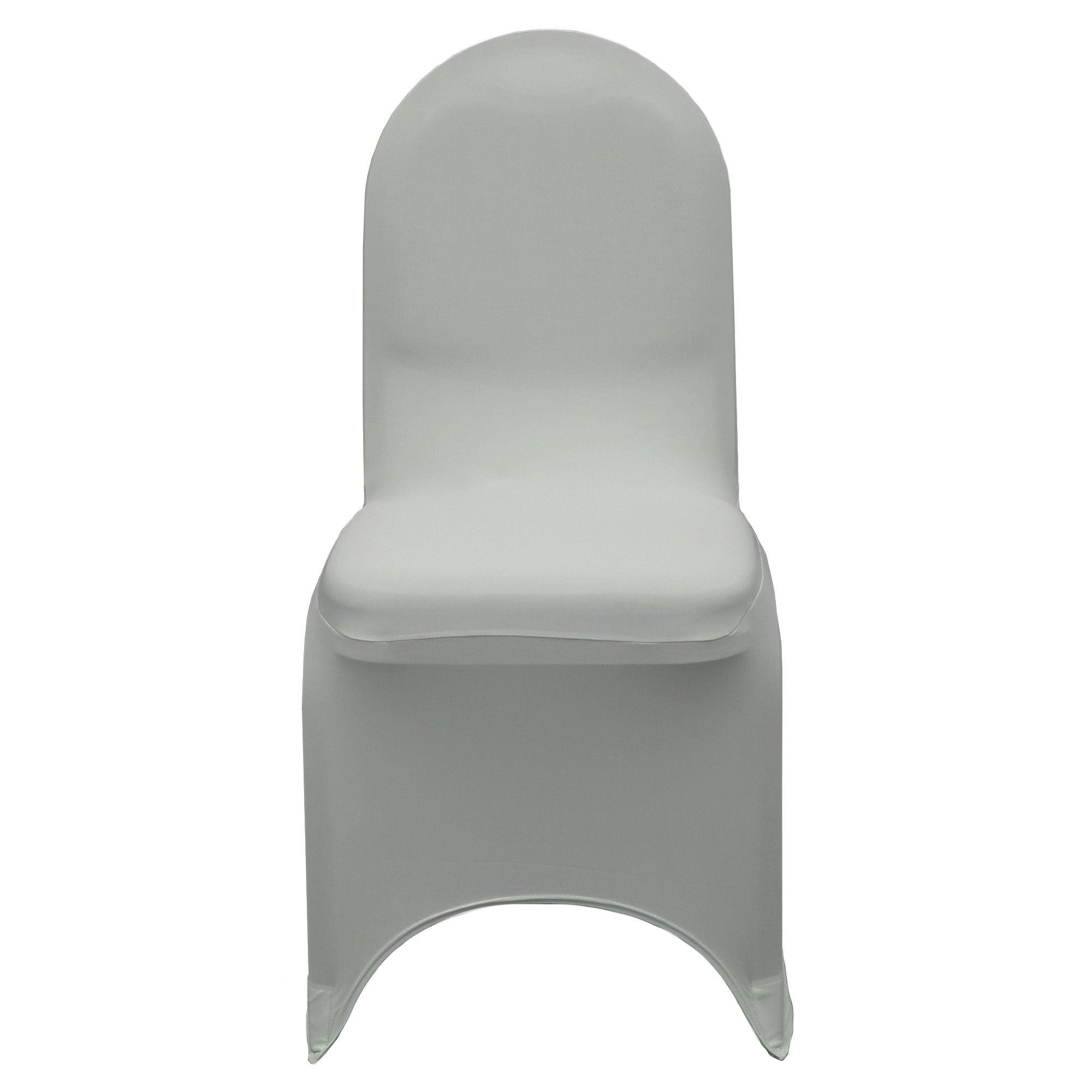 Wholesale Stretch Spandex Banquet Chair Cover Gray front