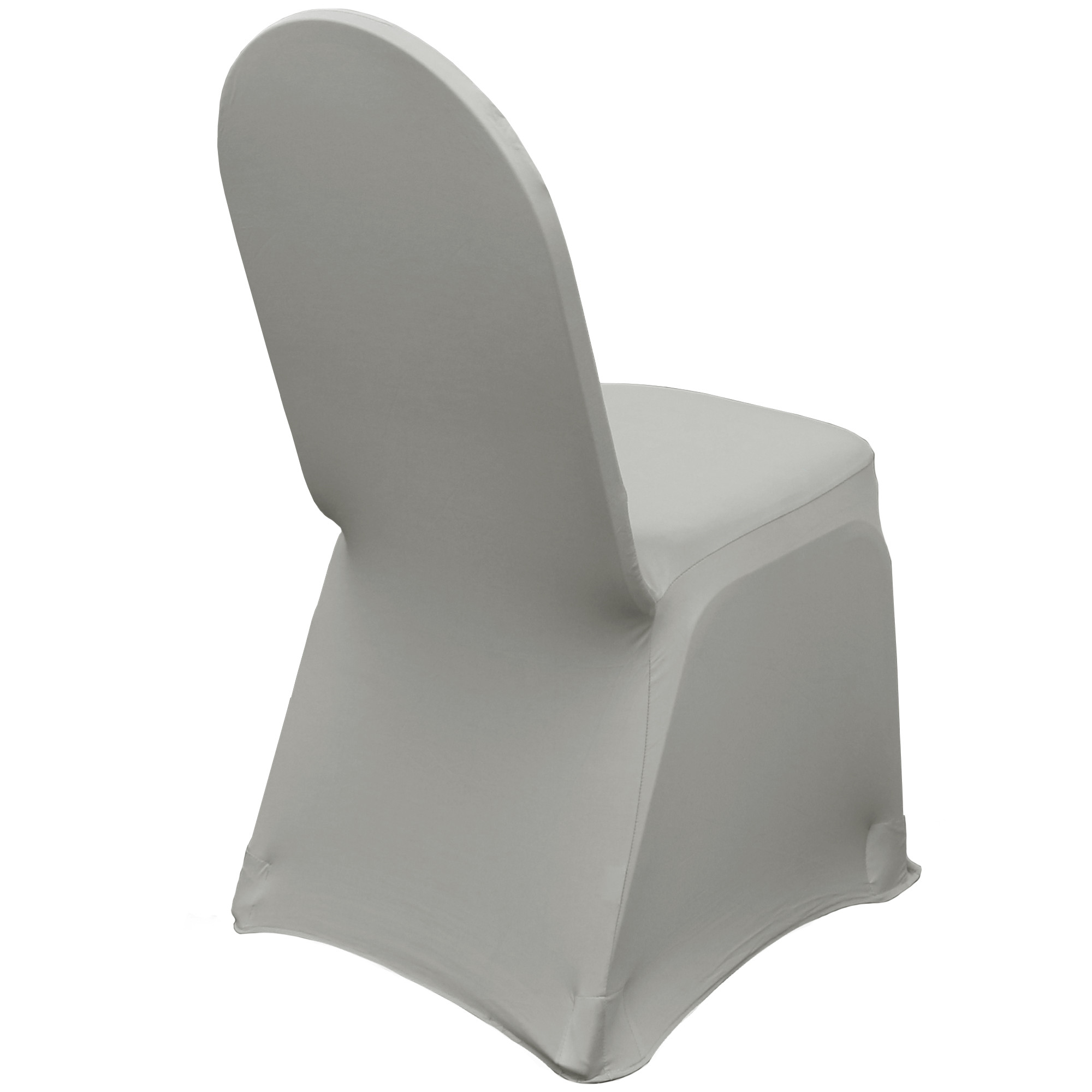 Wholesale Stretch Spandex Banquet Chair Cover Gray side