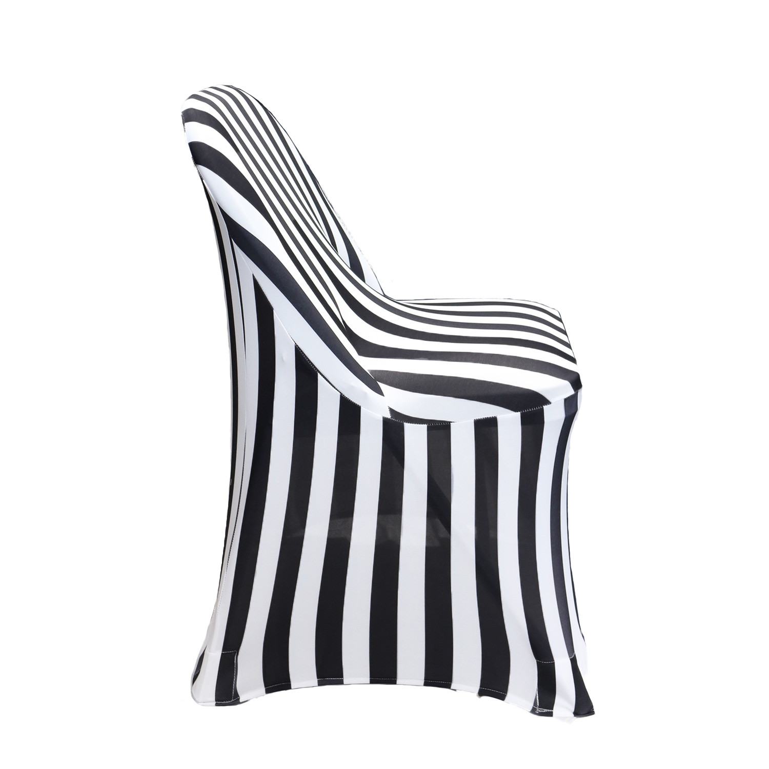 Spandex Folding Chair Covers black/White For Events