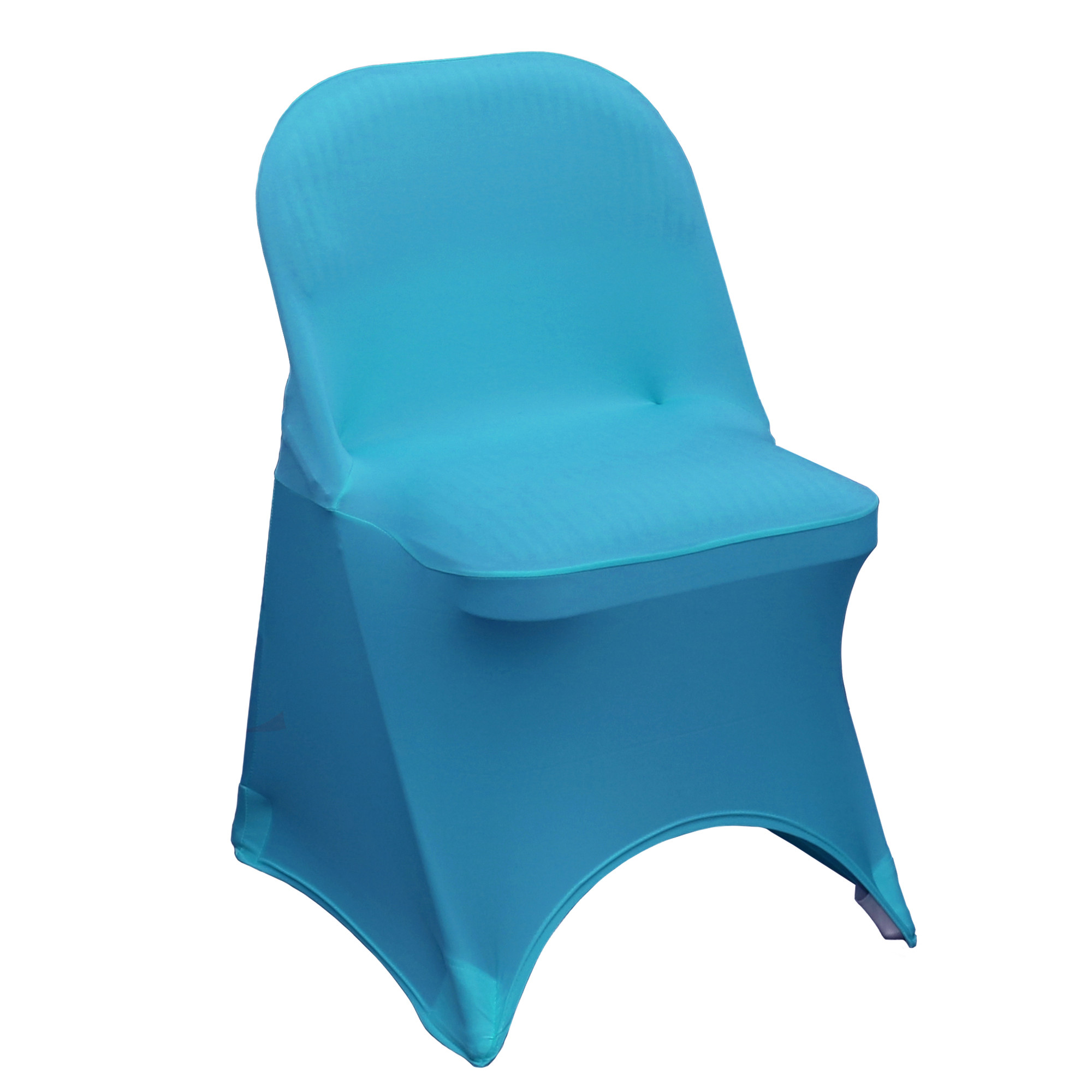 Stretch Spandex Folding Chair Cover Malibu Blue | YCC Linens