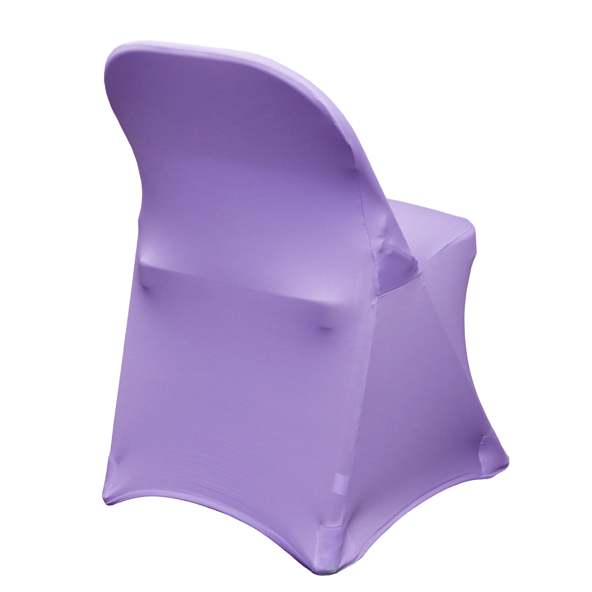 Stretch Spandex Folding Chair Cover Lavender For Hotels