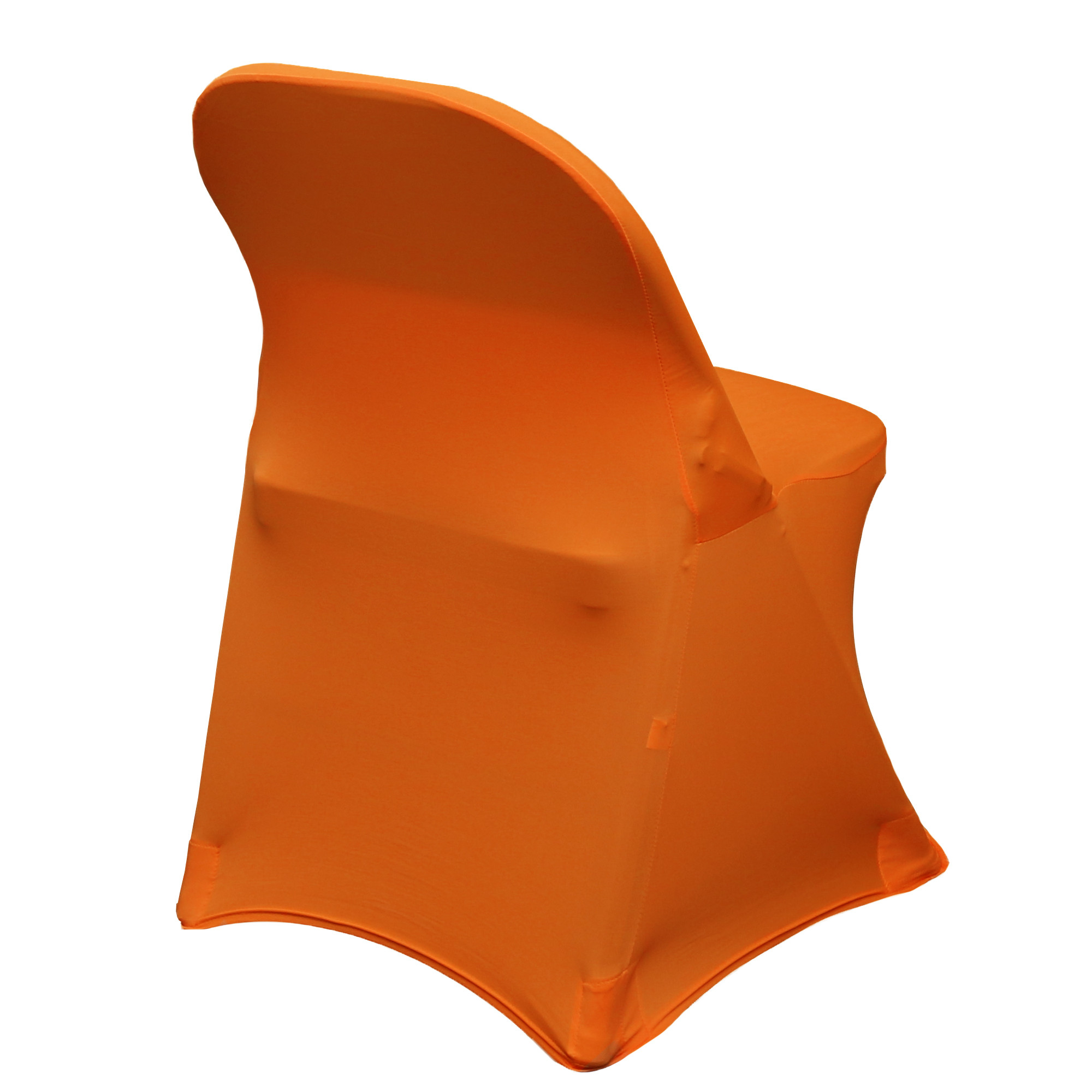Stretch Spandex Folding Chair Cover Orange For Weddings